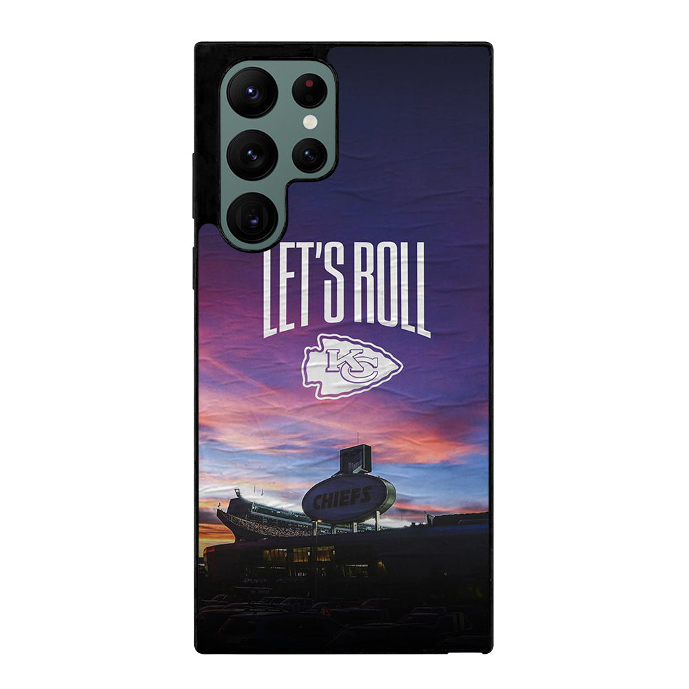 KANSAS CITY CHIEFS LET'S ROLL Samsung Galaxy S22 Ultra Case Cover