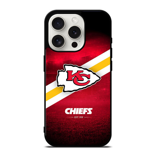 KANSAS CITY CHIEFS FOOTBALL NFL iPhone 15 Pro Case Cover