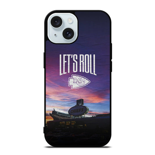 KANSAS CITY CHIEFS LET'S ROLL iPhone 15 Case Cover