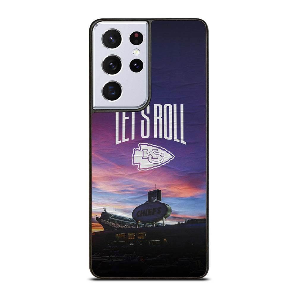 KANSAS CITY CHIEFS LET'S ROLL Samsung Galaxy S21 Ultra Case Cover