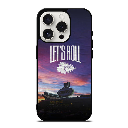KANSAS CITY CHIEFS LET'S ROLL iPhone 15 Pro Case Cover