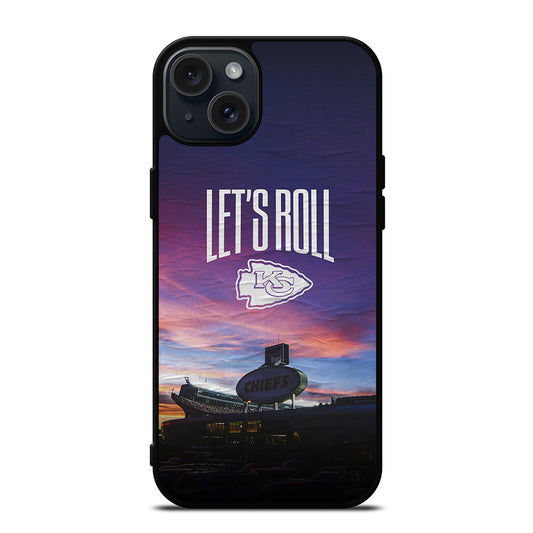 KANSAS CITY CHIEFS LET'S ROLL iPhone 15 Plus Case Cover