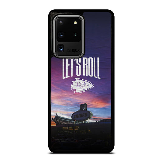 KANSAS CITY CHIEFS LET'S ROLL Samsung Galaxy S20 Ultra Case Cover