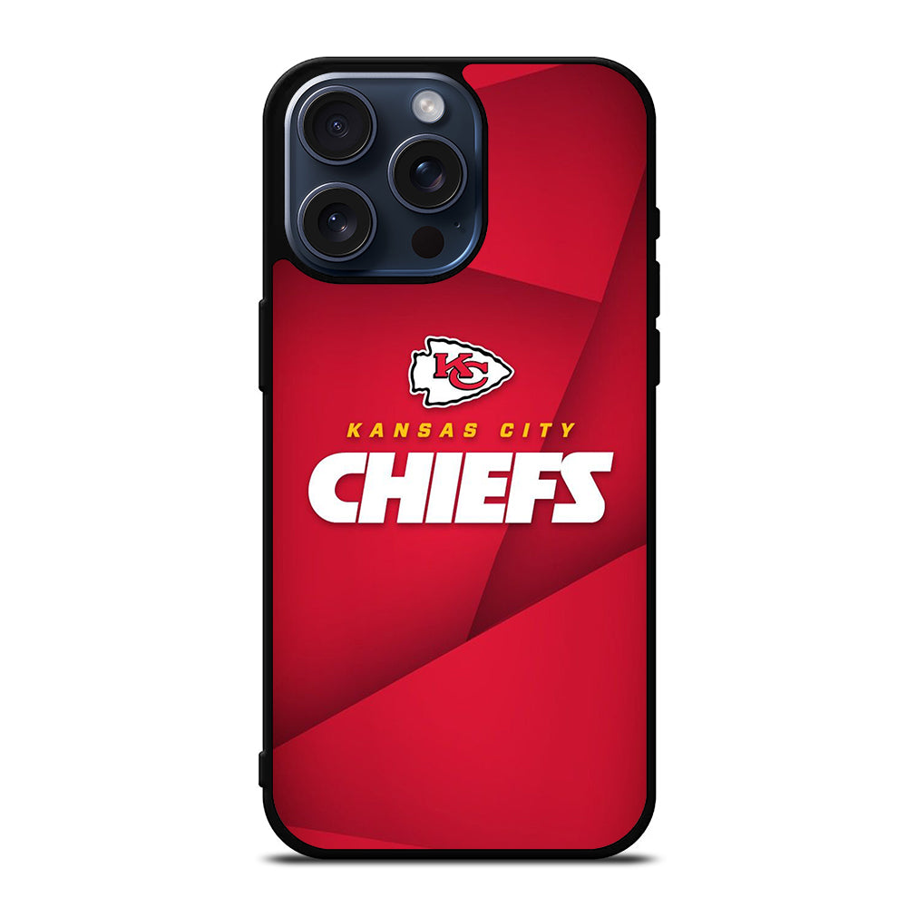 KANSAS CITY CHIEFS NFL LOGO iPhone 15 Pro Max Case Cover