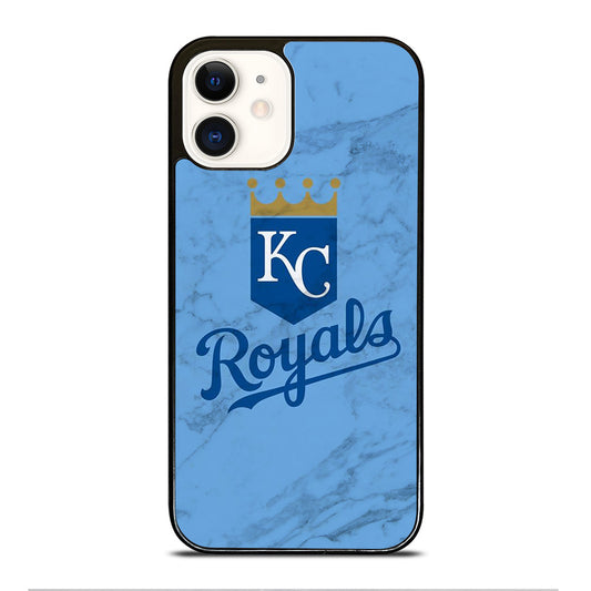 KANSAS CITY ROYALS MARBLE LOGO iPhone 12 Case Cover