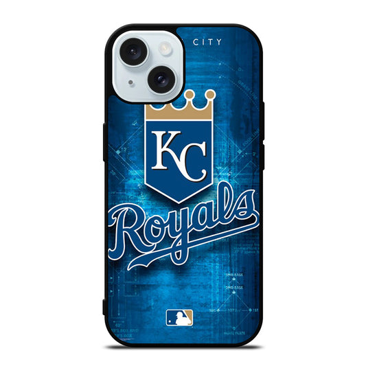 KANSAS CITY ROYALS MLB LOGO iPhone 15 Case Cover