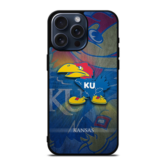 KANSAS JAYHAWKS SYMBOL 2 iPhone 15 Pro Max Case Cover