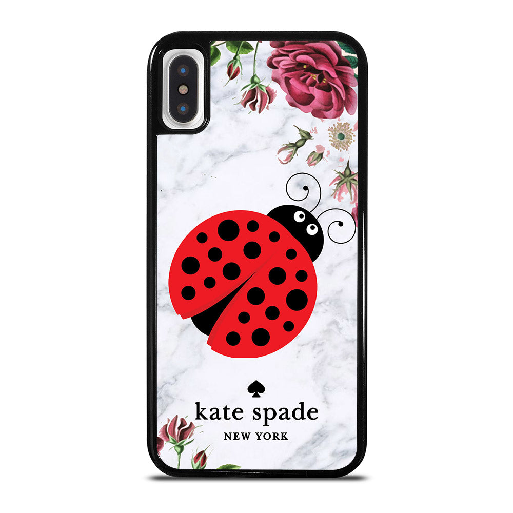 KATE SPADE LADYBUG FLORAL MARBLE iPhone X / XS Case Cover