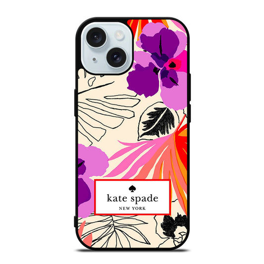 KATE SPADE FLORAL PALM iPhone 15 Case Cover