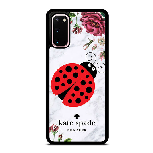 KATE SPADE LADYBUG FLORAL MARBLE Samsung Galaxy S20 Case Cover