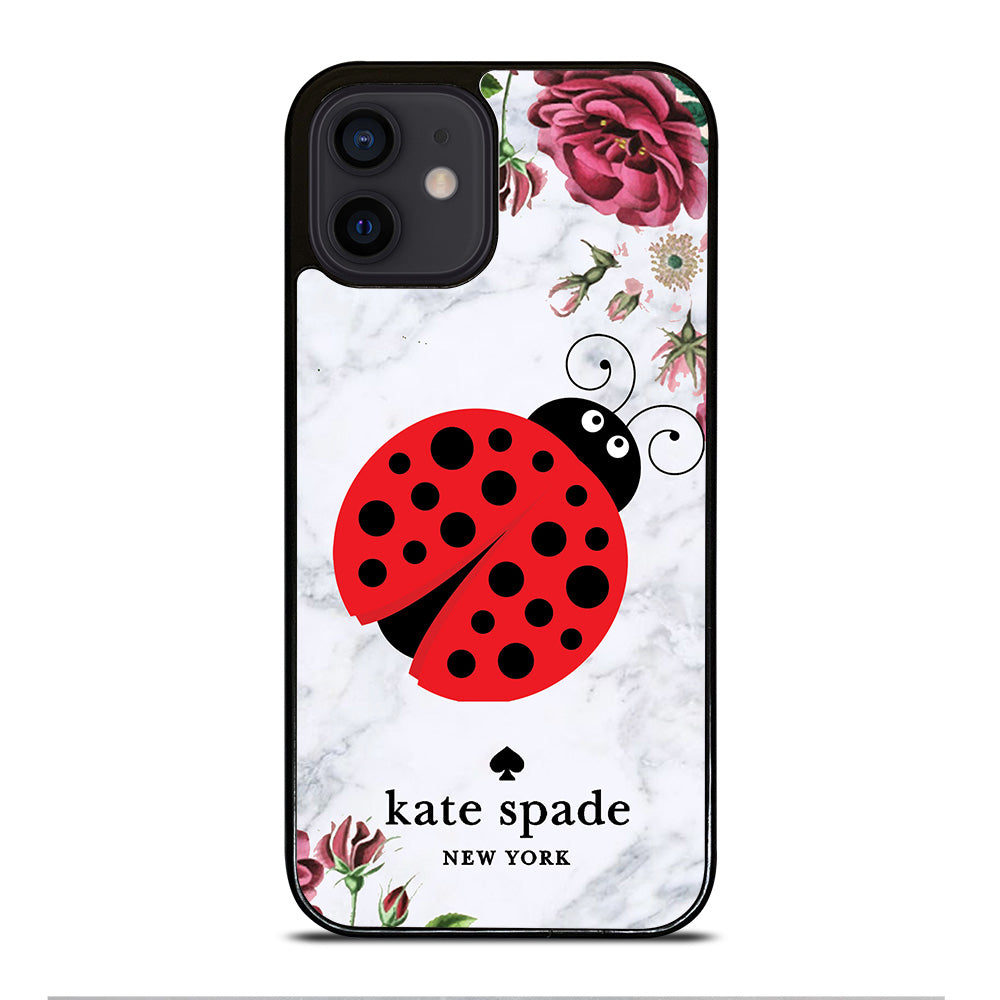 KATE SPADE LADYBUG FLORAL MARBLE iPhone 12 Mini Case Cover
