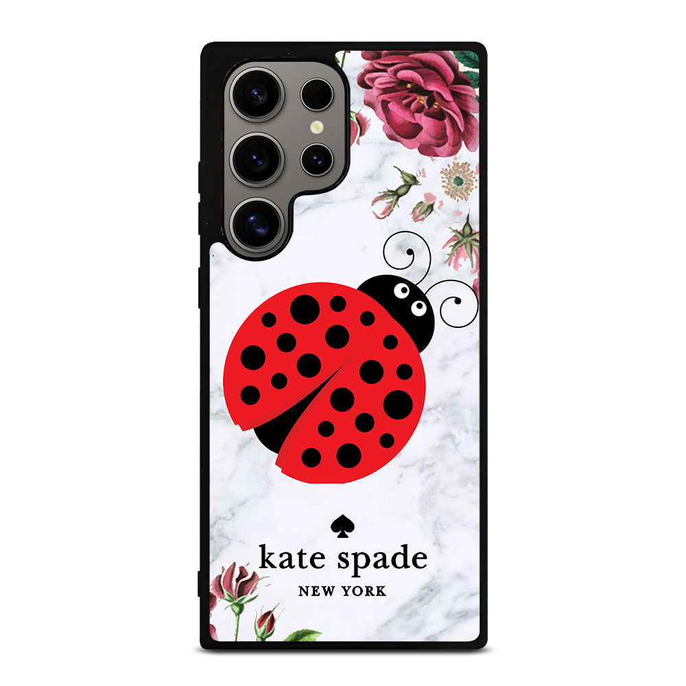 KATE SPADE LADYBUG FLORAL MARBLE Samsung Galaxy S24 Ultra Case Cover