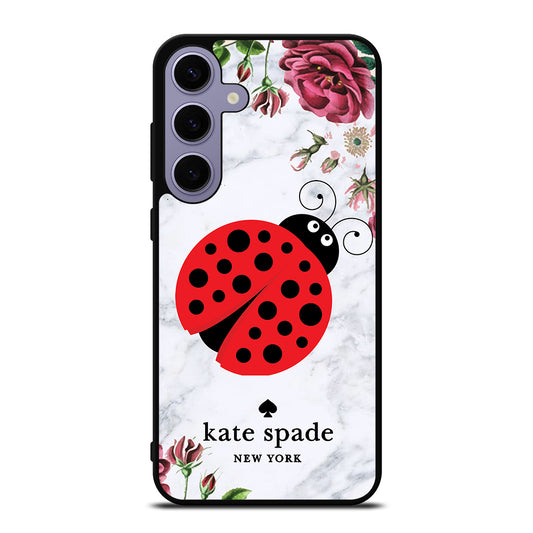 KATE SPADE LADYBUG FLORAL MARBLE Samsung Galaxy S24 Plus Case Cover