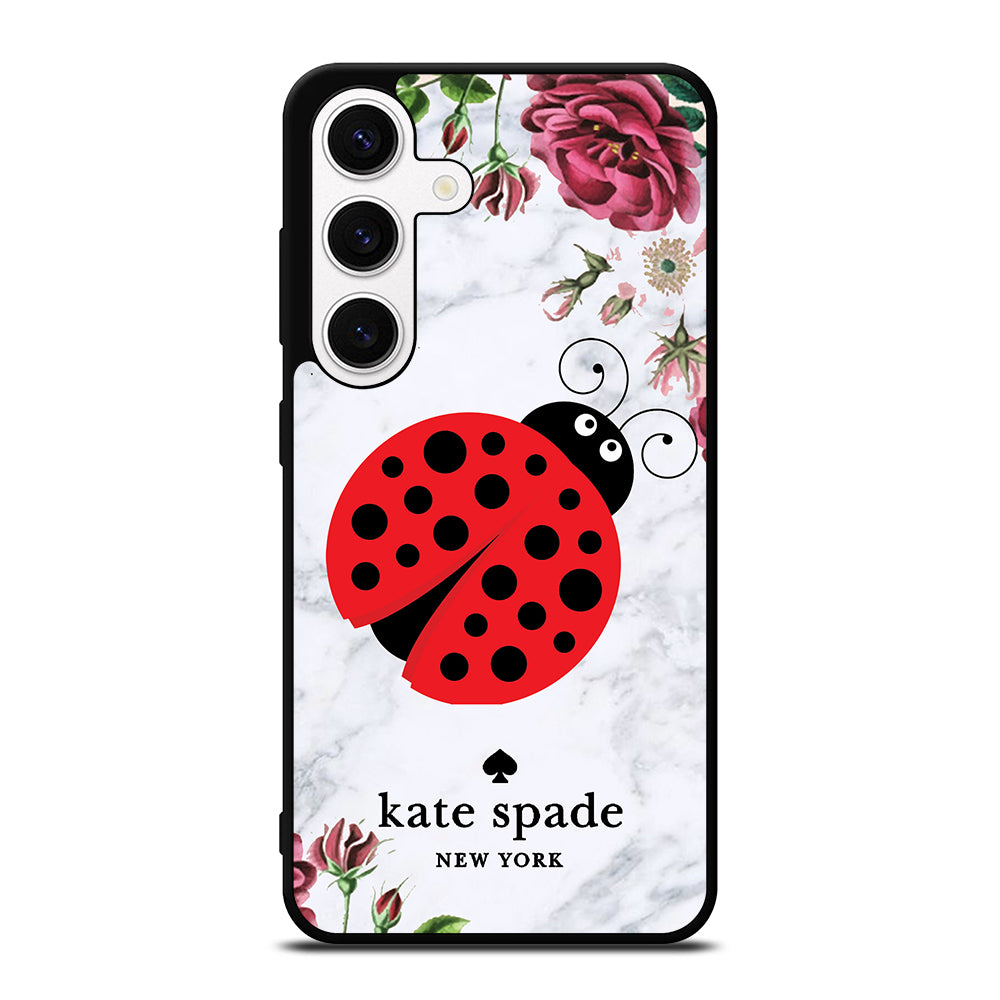 KATE SPADE LADYBUG FLORAL MARBLE Samsung Galaxy S24 Case Cover