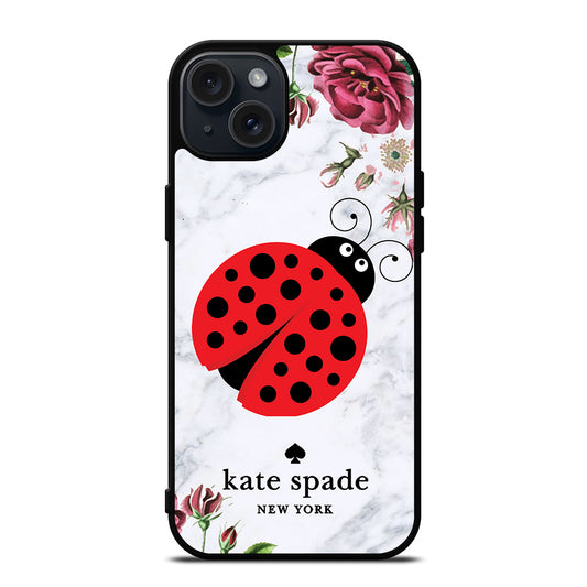 KATE SPADE LADYBUG FLORAL MARBLE iPhone 15 Plus Case Cover