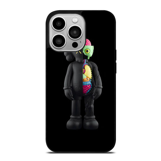 KAWS DESIGN BLACK iPhone 14 Pro Case Cover