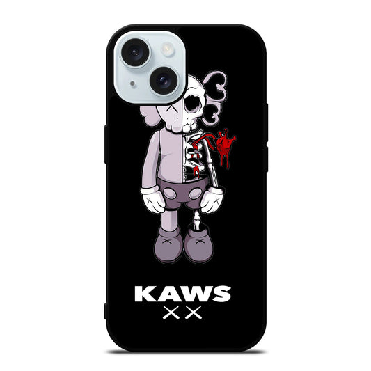 KAWS DESIGN SKULL iPhone 15 Case Cover