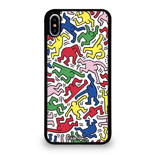 KEITH HARING ART PATTERN iPhone XS Max Case Cover