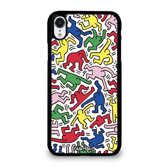 KEITH HARING ART PATTERN iPhone XR Case Cover