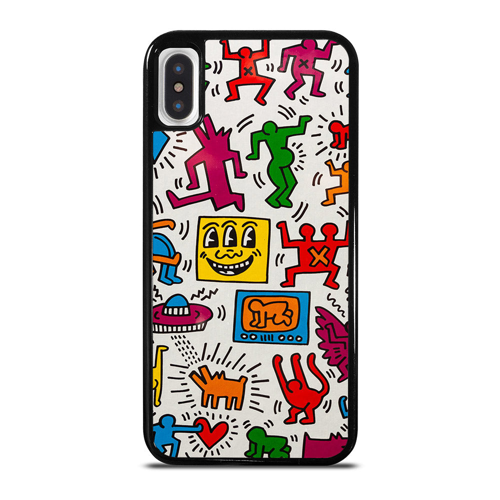 KEITH HARING PATTERN iPhone X / XS Case Cover