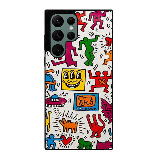 KEITH HARING PATTERN Samsung Galaxy S22 Ultra Case Cover