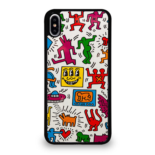 KEITH HARING PATTERN iPhone XS Max Case Cover