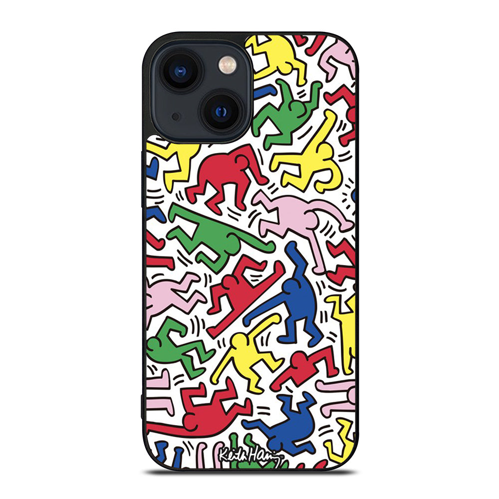 KEITH HARING ART PATTERN iPhone 14 Plus Case Cover