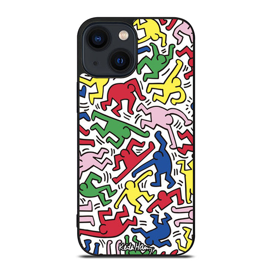 KEITH HARING ART PATTERN iPhone 14 Plus Case Cover
