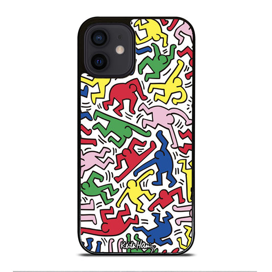 KEITH HARING ART PATTERN iPhone 12 Mini Case Cover
