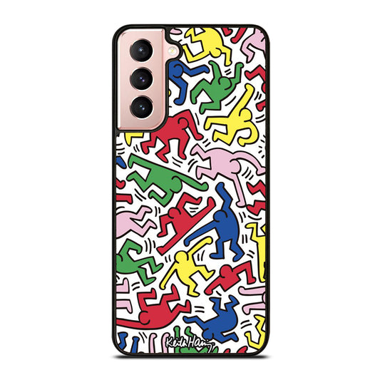 KEITH HARING ART PATTERN Samsung Galaxy S21 Case Cover