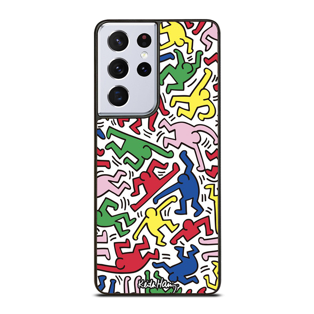 KEITH HARING ART PATTERN Samsung Galaxy S21 Ultra Case Cover