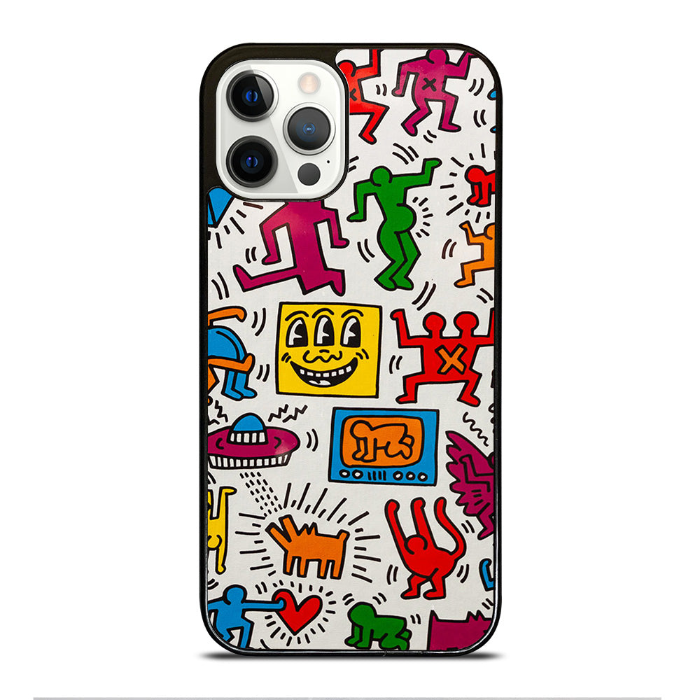 KEITH HARING PATTERN iPhone 12 Pro Case Cover