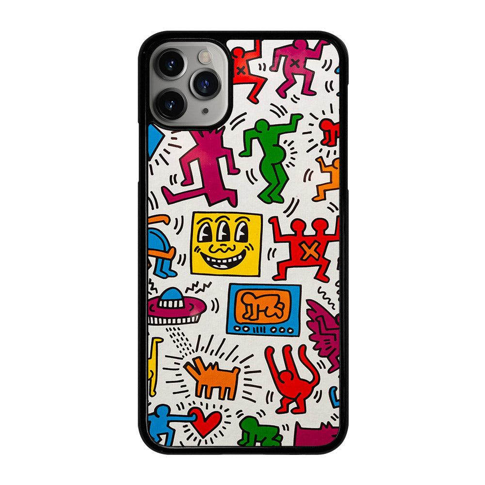 KEITH HARING PATTERN iPhone 11 Pro Max Case Cover
