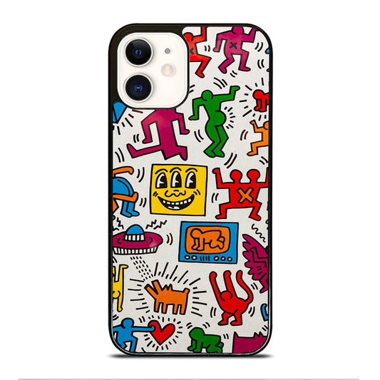 KEITH HARING PATTERN iPhone 12 Case Cover