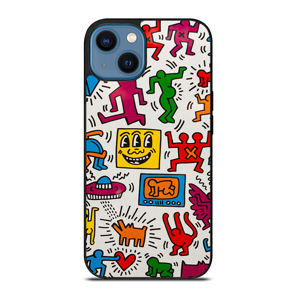 KEITH HARING PATTERN iPhone 14 Case Cover