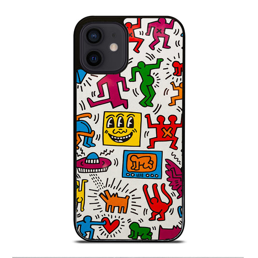 KEITH HARING PATTERN iPhone 12 Mini Case Cover