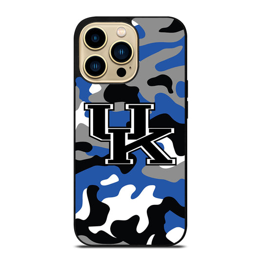 KENTUCKY WILDCATS CAMO LOGO iPhone 14 Pro Max Case Cover