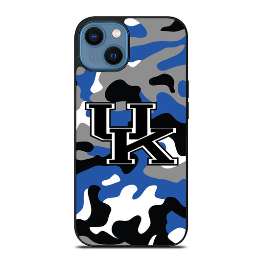 KENTUCKY WILDCATS CAMO LOGO iPhone 14 Case Cover