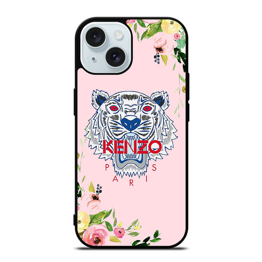 KENZO PARIS FLORAL 2 iPhone 15 Case Cover