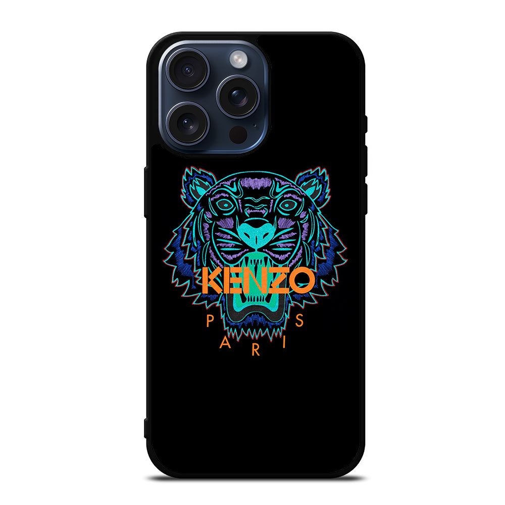 KENZO PARIS TIGER LOGO iPhone 15 Pro Max Case Cover