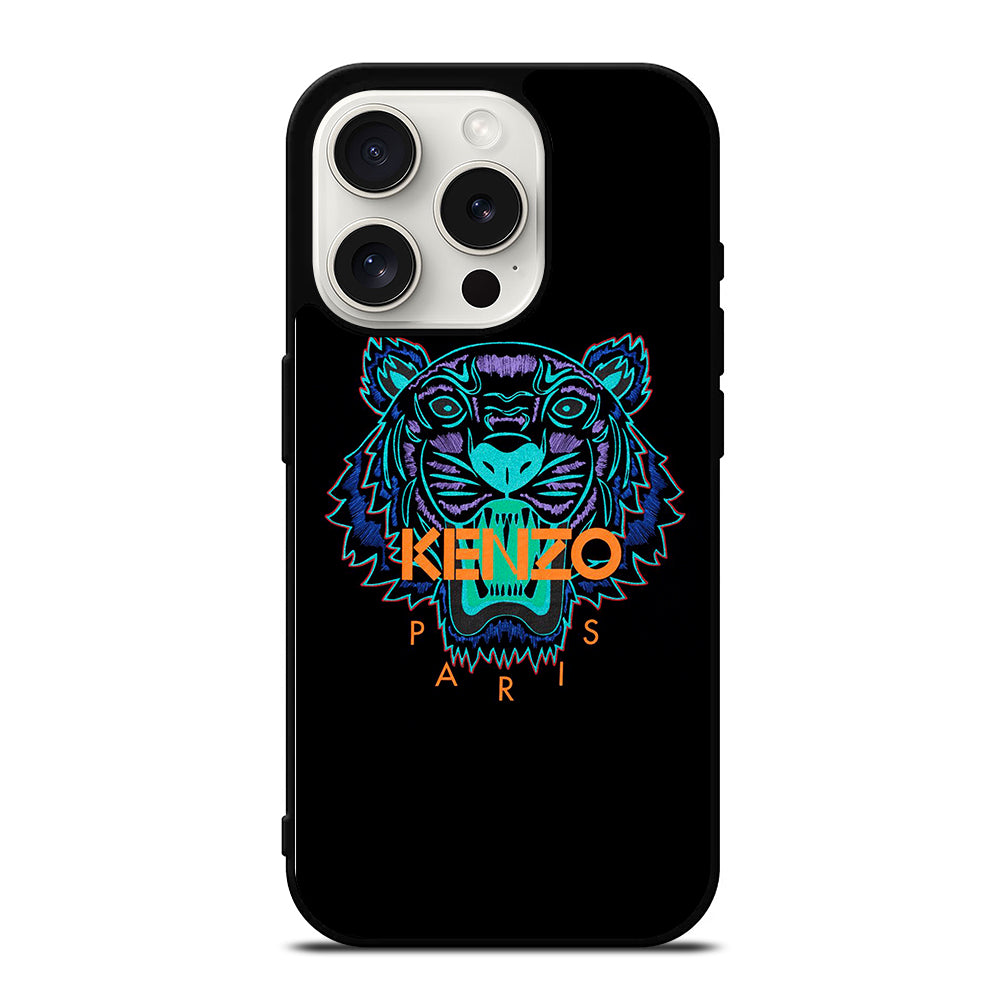 KENZO PARIS TIGER LOGO iPhone 15 Pro Case Cover