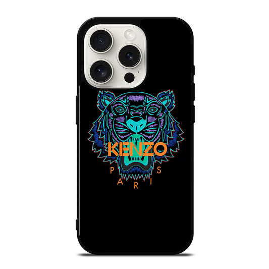 KENZO PARIS TIGER LOGO iPhone 15 Pro Case Cover