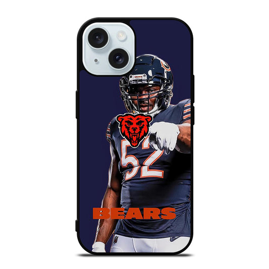 KHALIL MACK 52 BEARS iPhone 15 Case Cover