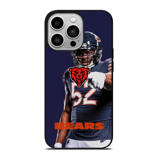 KHALIL MACK 52 BEARS iPhone 14 Pro Case Cover