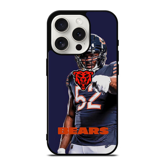 KHALIL MACK 52 BEARS iPhone 15 Pro Case Cover