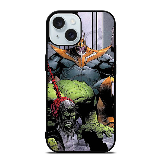 KING THANOS MARVEL CARTOON iPhone 15 Case Cover