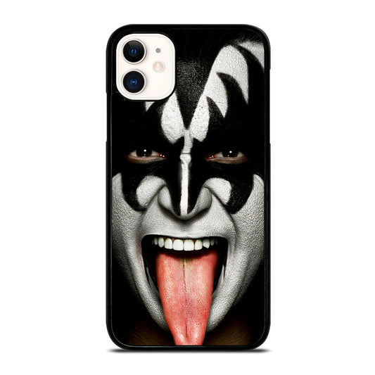 KISS BAND GENE SIMMONS FACE iPhone 11 Case Cover