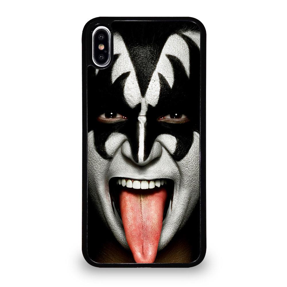 KISS BAND GENE SIMMONS FACE iPhone XS Max Case Cover