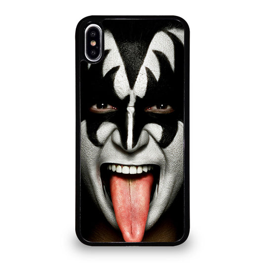 KISS BAND GENE SIMMONS FACE iPhone XS Max Case Cover