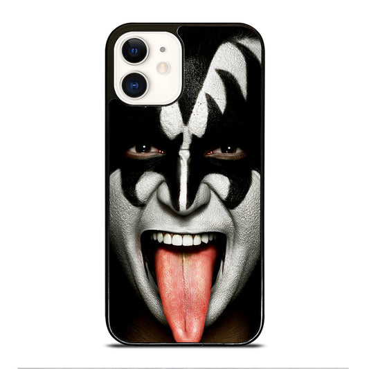 KISS BAND GENE SIMMONS FACE iPhone 12 Case Cover